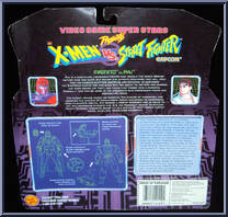 Magneto vs. Ryu from Video Game Super Stars Presents - X-Men v.s Street Fighter - Series 1 manufactured by Toy Biz [Back]