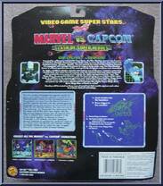War Machine vs. Mega Man from Video Game Super Stars Presents - Marvel vs Capcom manufactured by Toy Biz [Back]