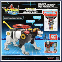 Legendary Black Lion from Voltron 84 - Classic manufactured by Playmates [Back]