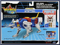 Legendary Blue Lion from Voltron 84 - Classic manufactured by Playmates [Back]
