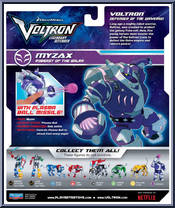 Myzax from Voltron Legendary Defender - Basic Series manufactured by Playmates [Back]