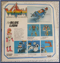 Blue Lion from Voltron - Lions manufactured by Panosh Place [Back]