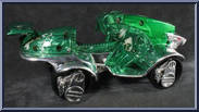 Green Stealth Cycle from Voltron - Third Dimension - Stealth Cycles manufactured by Trendmasters [Loose]