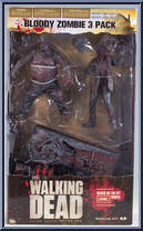 Bloody Zombie 3-Pack from Walking Dead - TV Series  2 manufactured by McFarlane [Front]