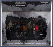 Walkers 4-Pack from Walking Dead - 2024 - 5" Scale manufactured by McFarlane [Front]