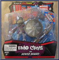 Emo Crys and Hover Board from Wild Grinders - Nicktoons manufactured by Ronin Syndicate [Front]