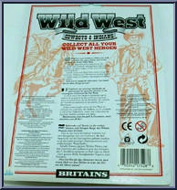 Horse / 2 Cowboys from Wild West - Carded manufactured by Britains [Back]