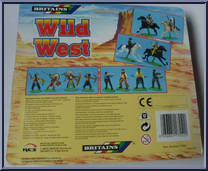 4 Cowboys from Wild West - Carded manufactured by Britains [Back]