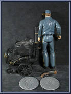 General McGrath (Capture Disk Slinger) from Wild Wild West - Basic Series manufactured by X-Toys [Loose]