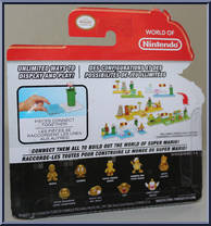 Mario / Super Mushroom / Goomba (Gold Series) from World of Nintendo - Micro Land - Series 1-3 manufactured by Jakks Pacific [Back]