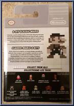 8-Bit Classic Mario (Super Mario) from World of Nintendo - Series 1-1 manufactured by Jakks Pacific [Back]