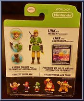 Link (Zelda) from World of Nintendo - Series 1-1 manufactured by Jakks Pacific [Back]