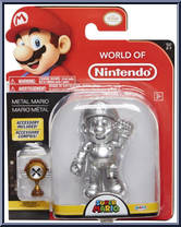 Metal Mario from World of Nintendo - Series 2-7 manufactured by Jakks Pacific [Front]