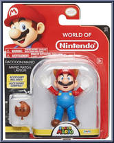 Raccoon Mario from World of Nintendo - Series 2-7 manufactured by Jakks Pacific [Front]