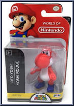 Red Yoshi (Super Mario) from World of Nintendo - Series 1-5 manufactured by Jakks Pacific [Front]