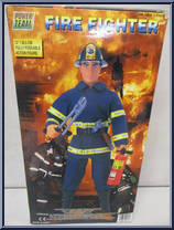 Fire Fighter (Gray Suit) from World Peacekeepers - Fire Fighters manufactured by M&C Toy Centre [Back]