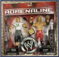 John Cena / Edge from WWE Adrenaline - Series 19 manufactured by Jakks Pacific [Front]