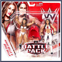 Nikki Bella & Brie Bella from WWE Battle Packs - Series 43 manufactured by Mattel [Front]