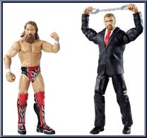 Daniel Bryan & Triple H from WWE Battle Packs - Series 32 manufactured by Mattel [Loose]