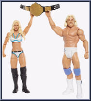 Charlotte & Ric Flair from WWE Battle Packs - Series 41 manufactured by Mattel [Loose]