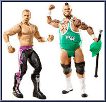 Brodus Clay vs. Curt Hawkins from WWE Battle Packs - Series 20 manufactured by Mattel [Loose]