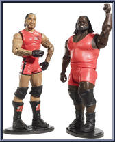 Mark Henry & MVP (Supreme Teams) from WWE Battle Packs - Series  6 manufactured by Mattel [Loose]