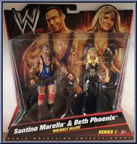 Santino Marella & Beth Phoenix from WWE Battle Packs - Series  1 manufactured by Mattel [Front]
