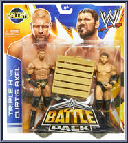 Triple H vs. Curtis Axel from WWE Battle Packs - Series 26 manufactured by Mattel [Front]