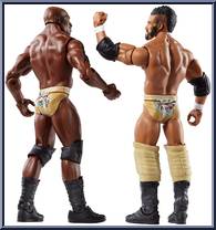 Darren Young & Titus O'Neil from WWE Battle Packs - Series 21 manufactured by Mattel [Loose]