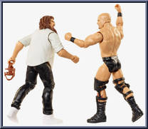 Mankind vs Stone Cold Steve Austin from WWE Championship Showdown - Series  5 manufactured by Mattel [Loose]