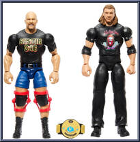 Stone Cold Steve Austin vs Triple H from WWE Championship Showdown - Series 15 manufactured by Mattel [Loose]