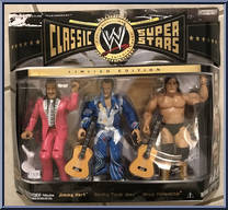 Jimmy Hart / Honky Tonk Man / Greg Valentine from WWE Classic Superstars - 3-Packs manufactured by Jakks Pacific [Front]
