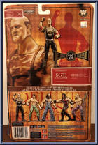 Sgt. Slaughter from WWE Classic Superstars - Deluxe - Series 6 manufactured by Jakks Pacific [Back]