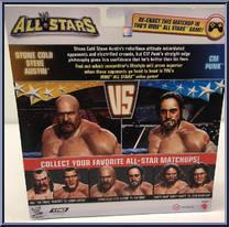 Stone Cold Steve Austin vs. C.M. Punk from WWE Elite Collection - WWE All-Stars manufactured by Mattel [Back]