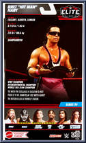 Bret "Hit Man" Hart (Black Shirt) from WWE Elite Collection - Series  94 manufactured by Mattel [Back]