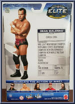 Dean Malenko from WWE Elite Collection - Series  37 manufactured by Mattel [Back]