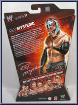 Rey Mysterio from WWE Elite Collection - Series  11 manufactured by Mattel [Back]