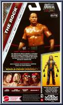 Rock from WWE Elite Collection - Monday Night War - Series 3 manufactured by Mattel [Back]
