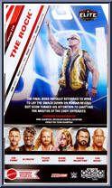 Rock from WWE Elite Collection - Series 115 manufactured by Mattel [Back]