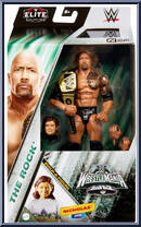 Rock from WWE Elite Collection - Wrestlemania - 2024 manufactured by Mattel [Front]