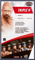 Triple H from WWE Elite Collection - Series  73 manufactured by Mattel [Back]