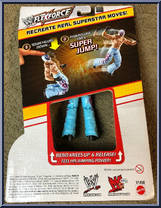 Rey Mysterio from WWE Flex Force - Yellow Card manufactured by Mattel [Back]