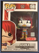 Asuka (White Mask) from WWE - Pop! Vinyl Figures manufactured by Funko [Front]