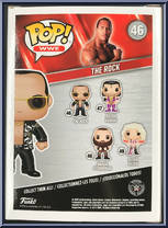 Rock (Orange Shirt) from WWE - Pop! Vinyl Figures manufactured by Funko [Back]