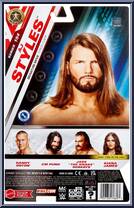 AJ Styles from WWE - Series 154 manufactured by Mattel [Back]