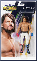 AJ Styles from WWE - Wrestlemania 34 manufactured by Mattel [Front]