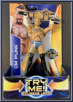 CM Punk from WWE - Super Strikers manufactured by Mattel [Front]