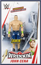 John Cena (Ladder) (Green Arm Bands) from WWE - Wrekkin' manufactured by Mattel [Front]