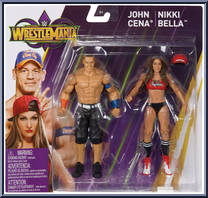 John Cena / Nikki Bella from WWE - Wrestlemania 34 manufactured by Mattel [Front]
