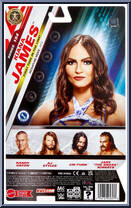 Kiana James (Blue) from WWE - Series 154 manufactured by Mattel [Back]
